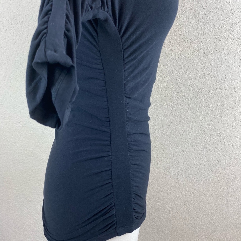 Cache Top Black Rouched - Picture 6 of 9